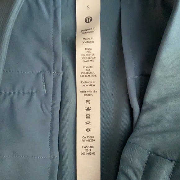 Lululemon Straight Leg Mid-Rise Pant LUXTREME New Sz S - Picture 4 of 7